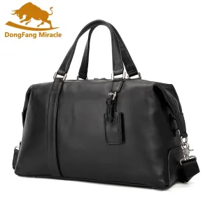 New Genuine Leather Men'S Travel Bag Luggage & Travel Bag Men Carry On Leather Duffel Bag Weekend