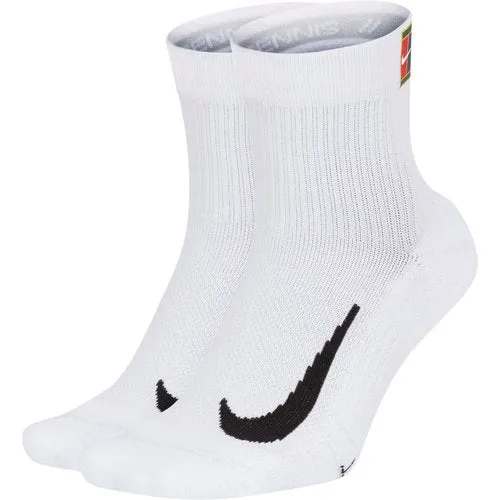 Nike Court Multiplier Max White Socks (2-Pairs)