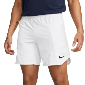 NikeCourt Dri-Fit Advantage 7" Men's White Tennis Shorts