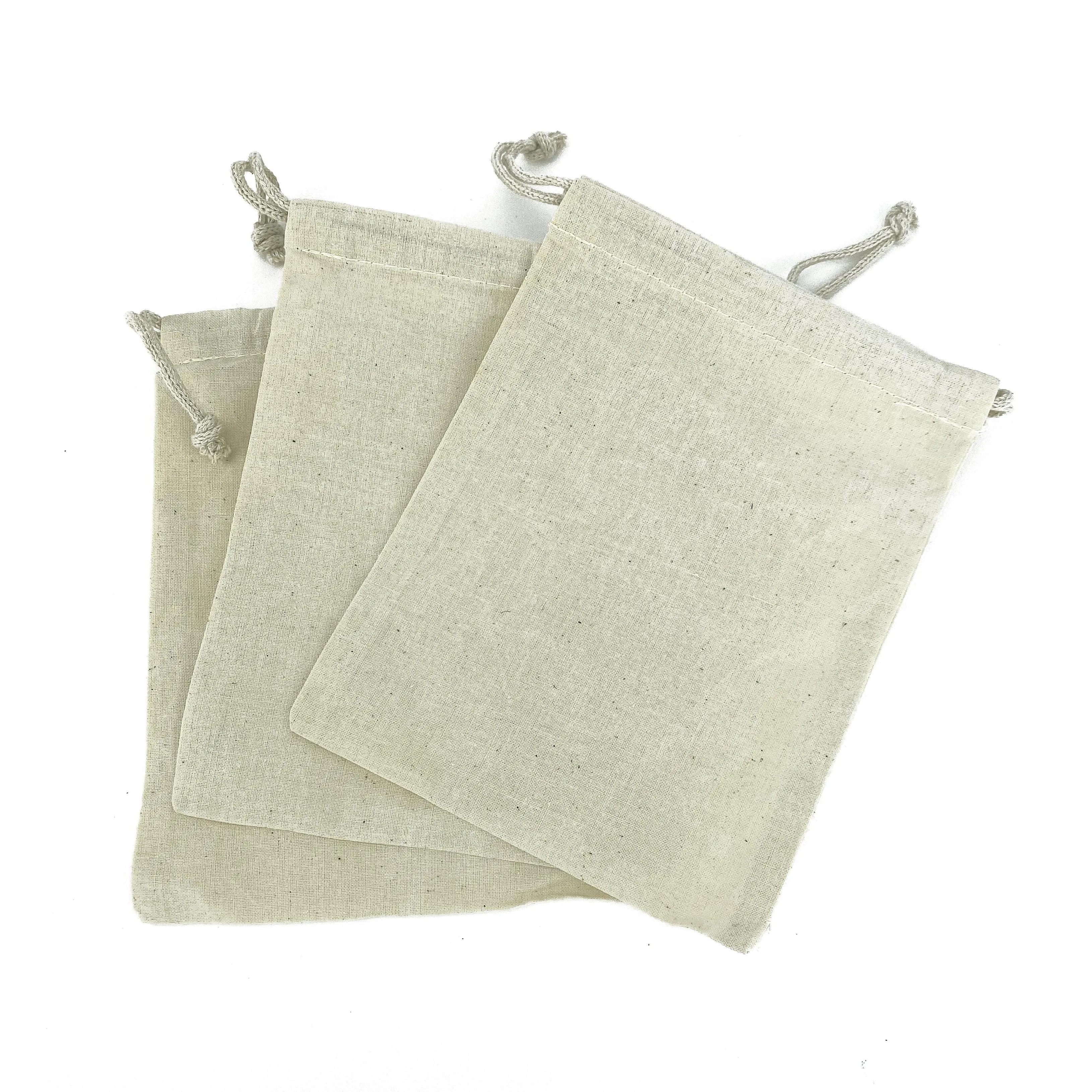 Organic Muslin Drawstring Bag