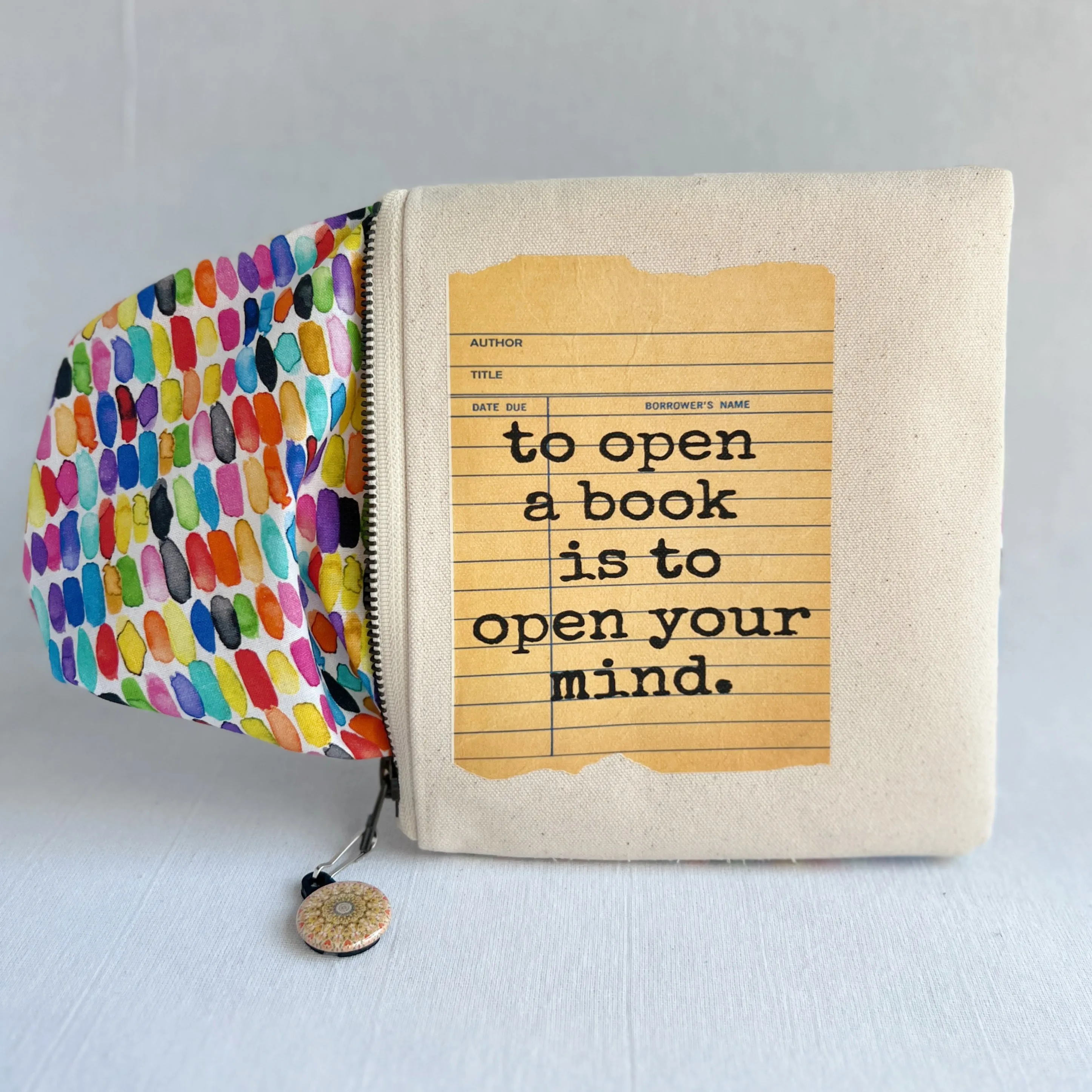 Padded Zip Bag - To open a book is to open your mind