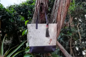 Personalized Leather Bag, Tote bag with zipper,  chocolate Brown tote bag with zip, Tote bag for women, gift for her,  Handmade leather bag
