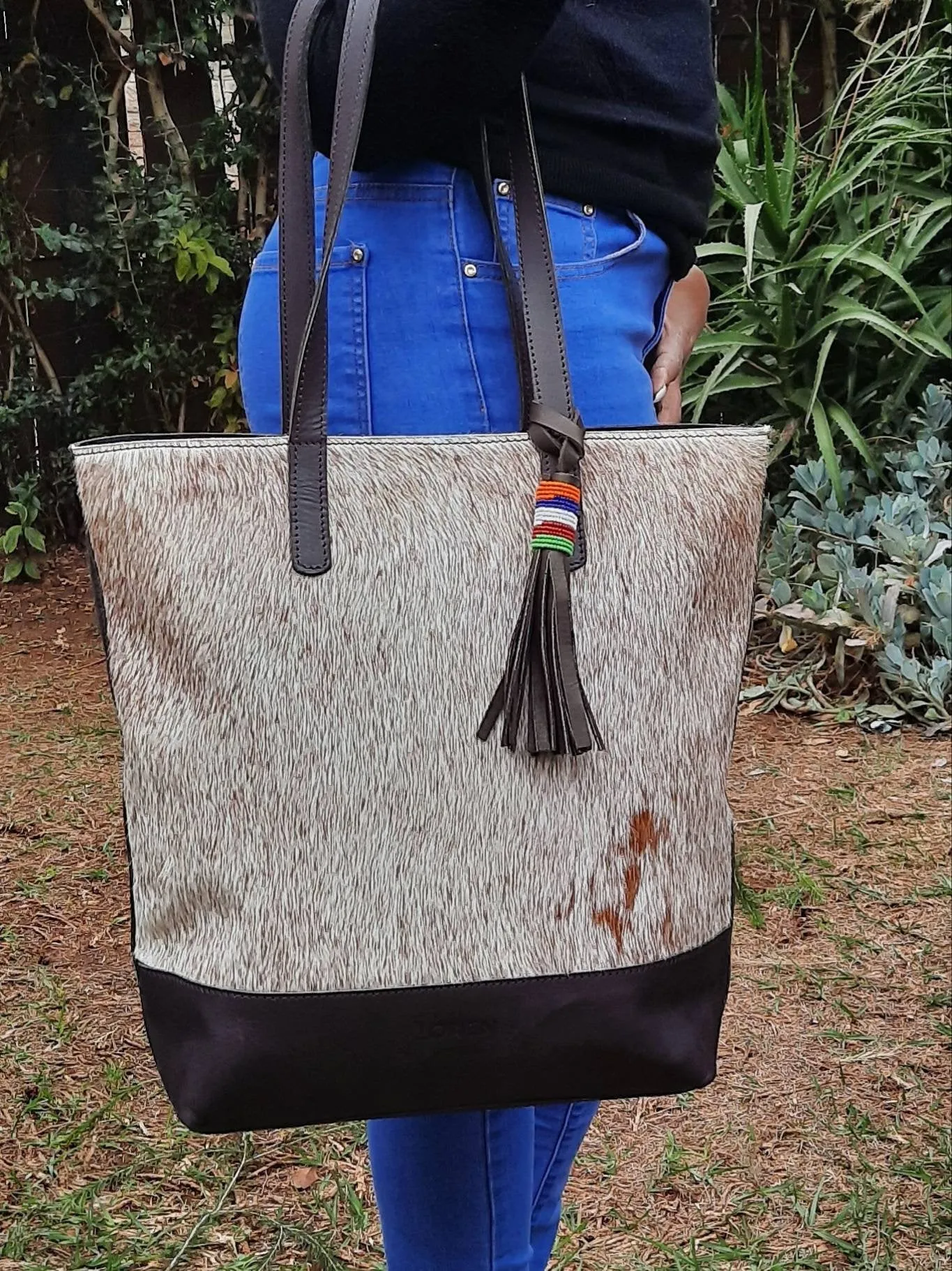 Personalized Leather Bag, Tote bag with zipper,  chocolate Brown tote bag with zip, Tote bag for women, gift for her,  Handmade leather bag