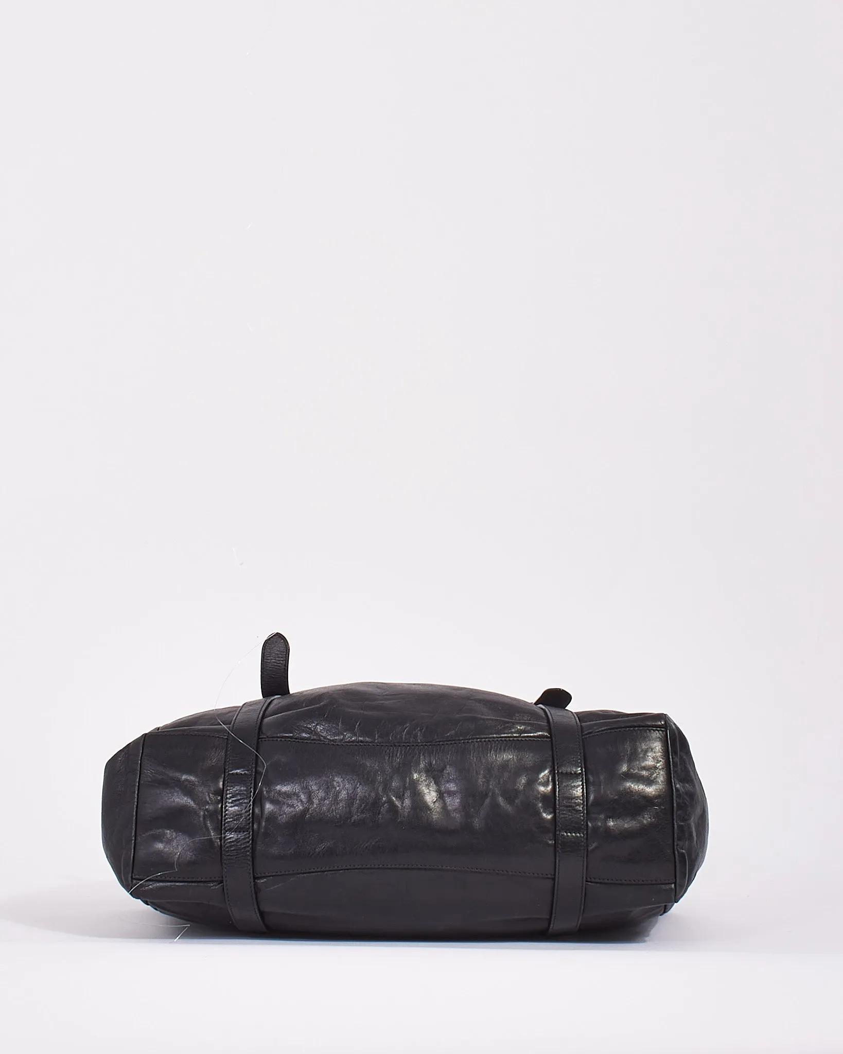 Prada Black Leather Large Doctor Bag