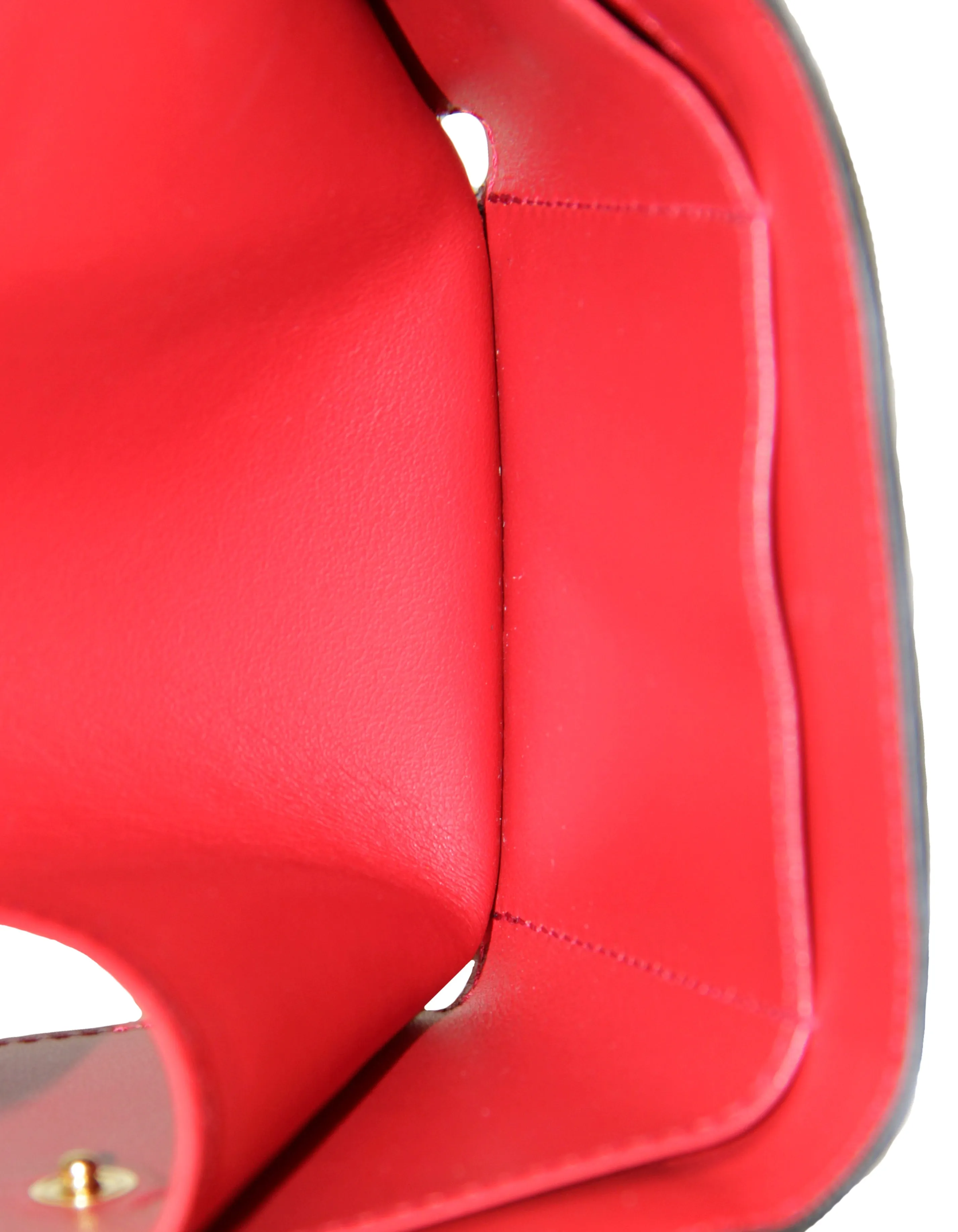 Prada Black/Red Leather Vitello Move Compact Wallet