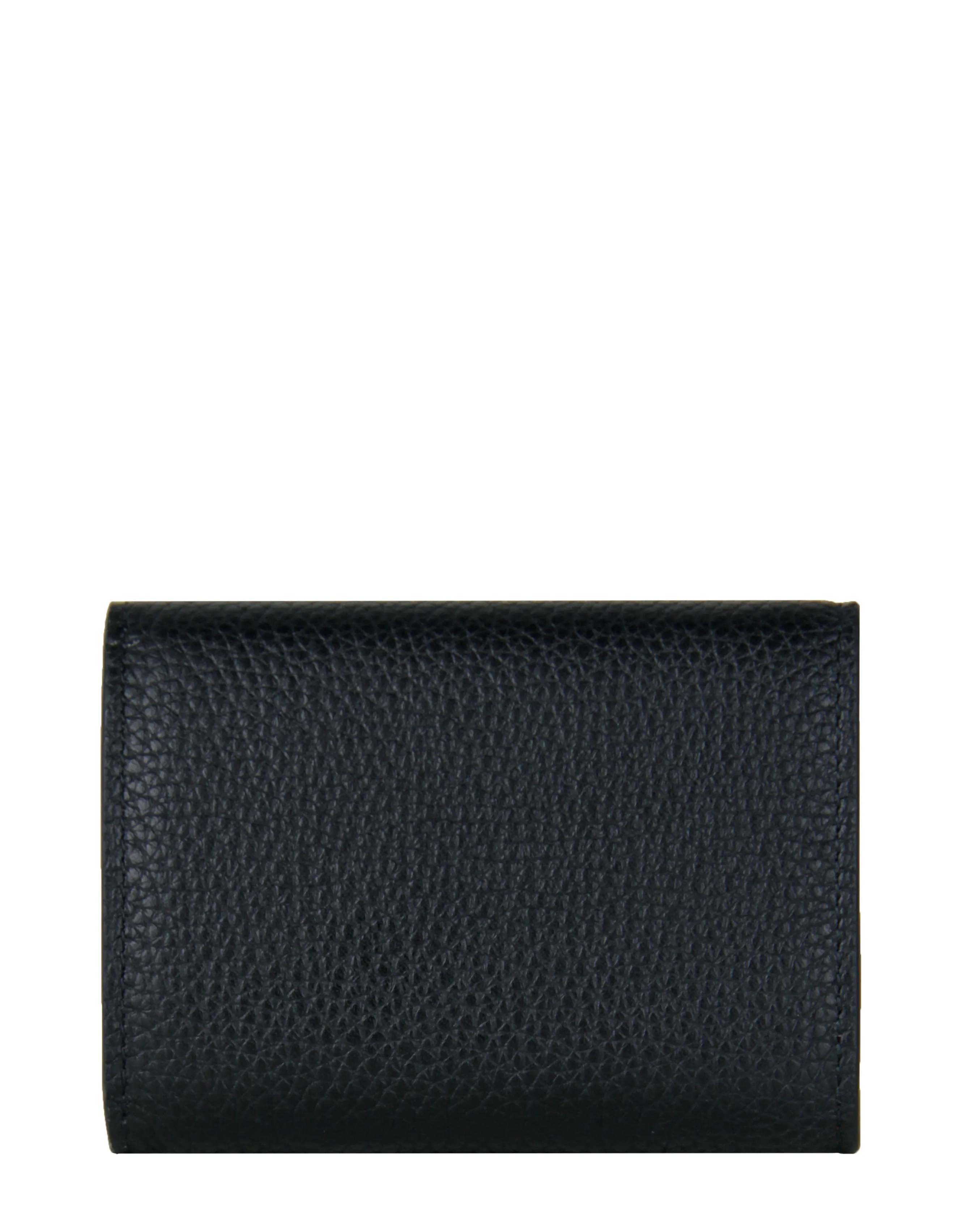 Prada Black/Red Leather Vitello Move Compact Wallet