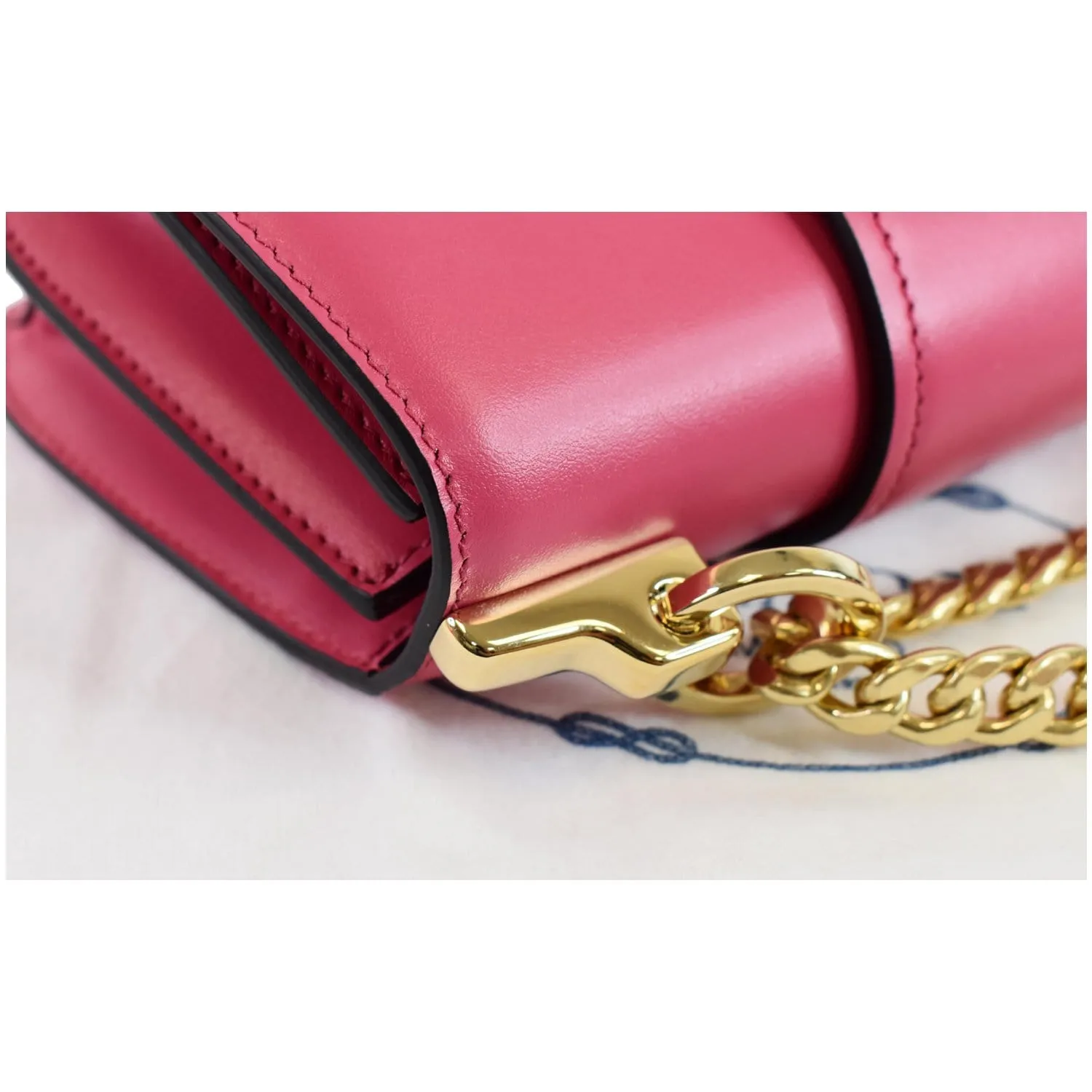 PRADA City Sidonie Small Leather Crossbody Bag Magenta