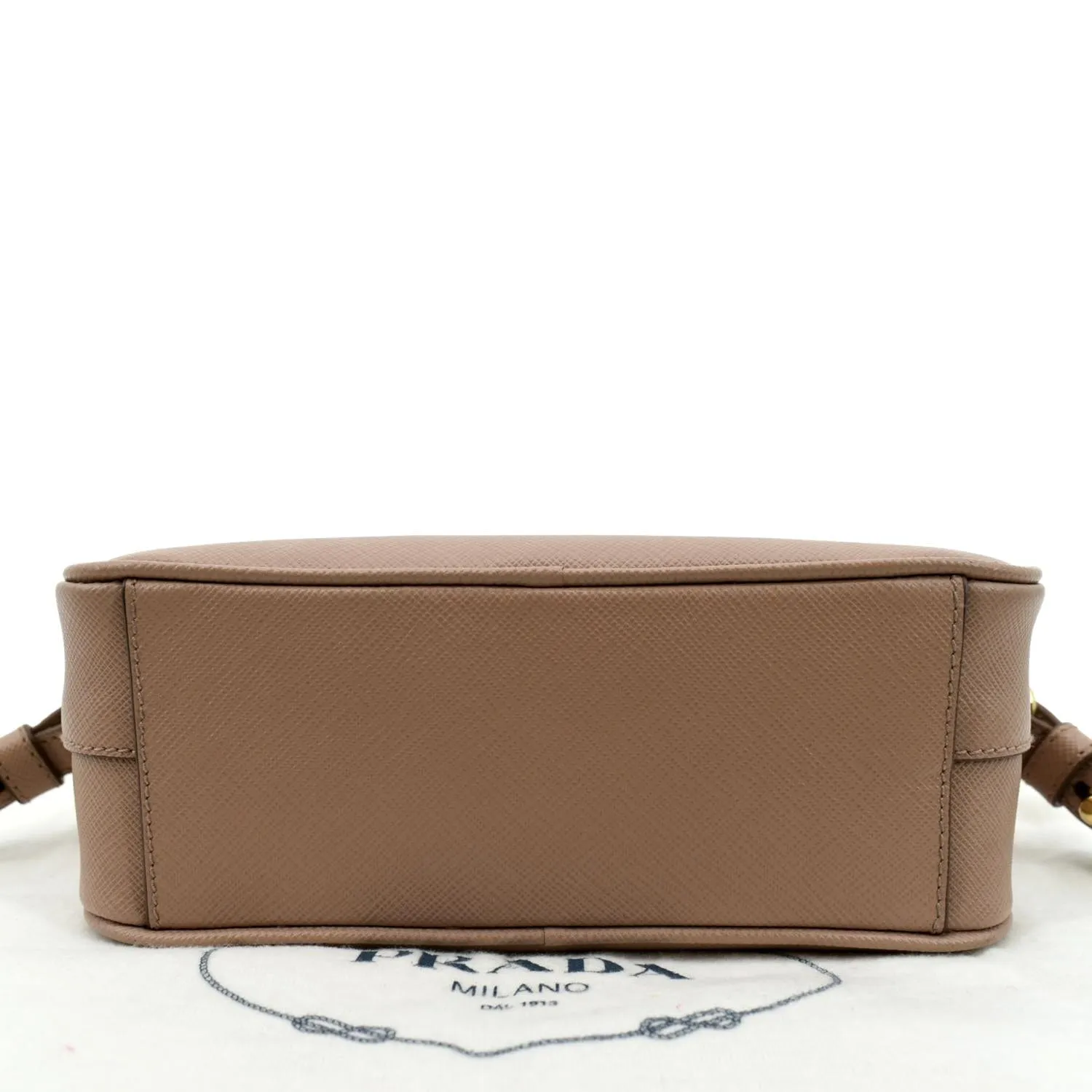 PRADA Small Saffiano Leather Camera Crossbody Bag Pink