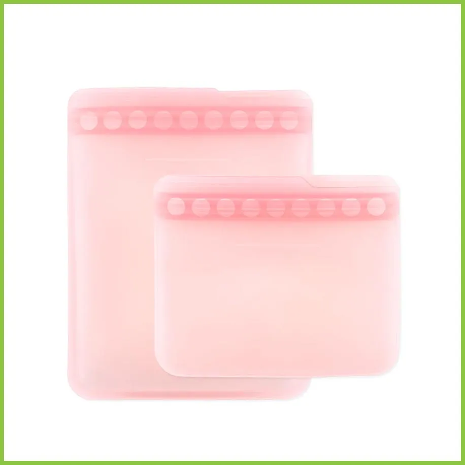 Reusable Silicone Freezer Bags - Zip-Lock Food Storage Bags | Bumkins