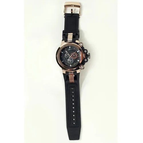 Rose Gold Black  Watch