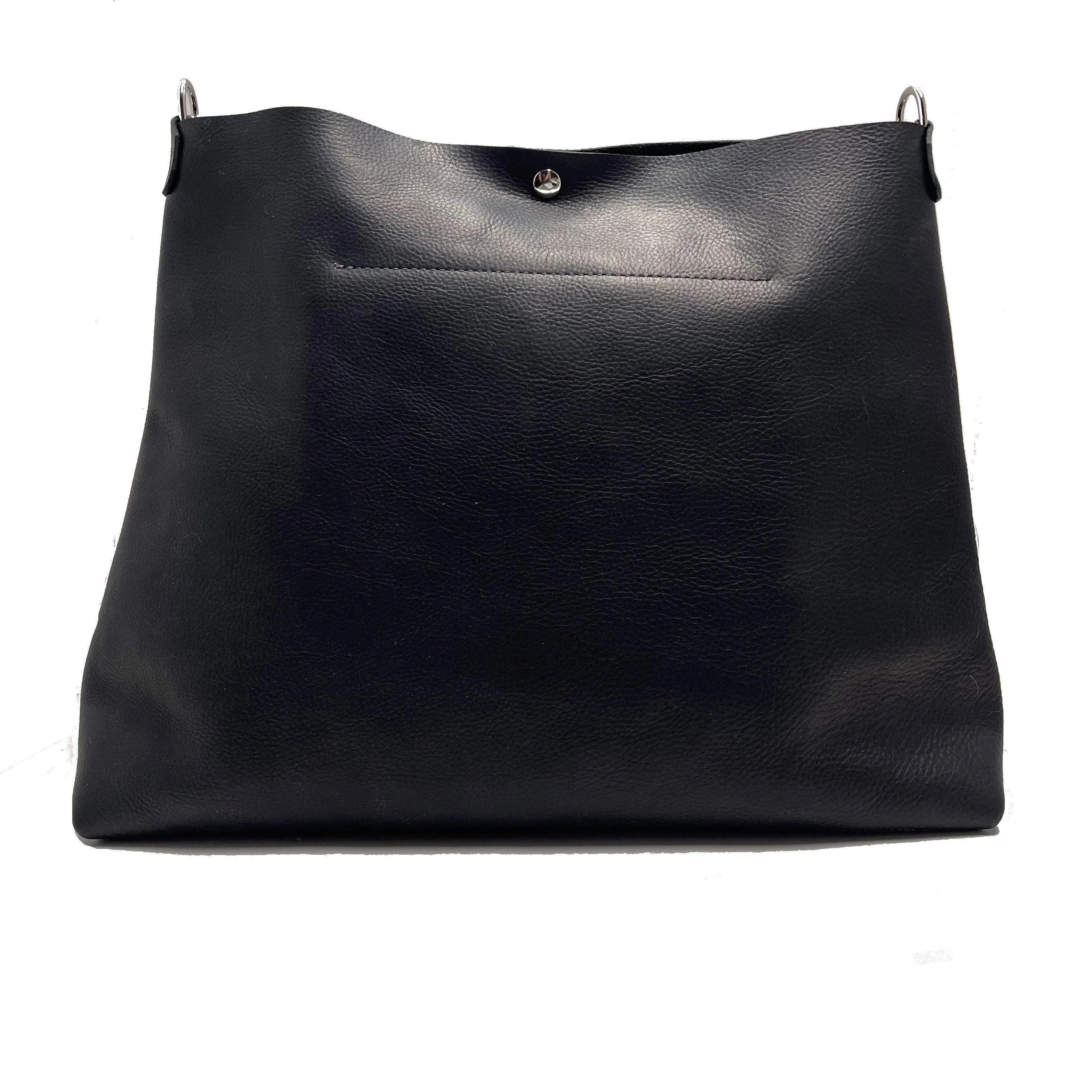 RTS- Bell Leather Shoulder Bag in Black