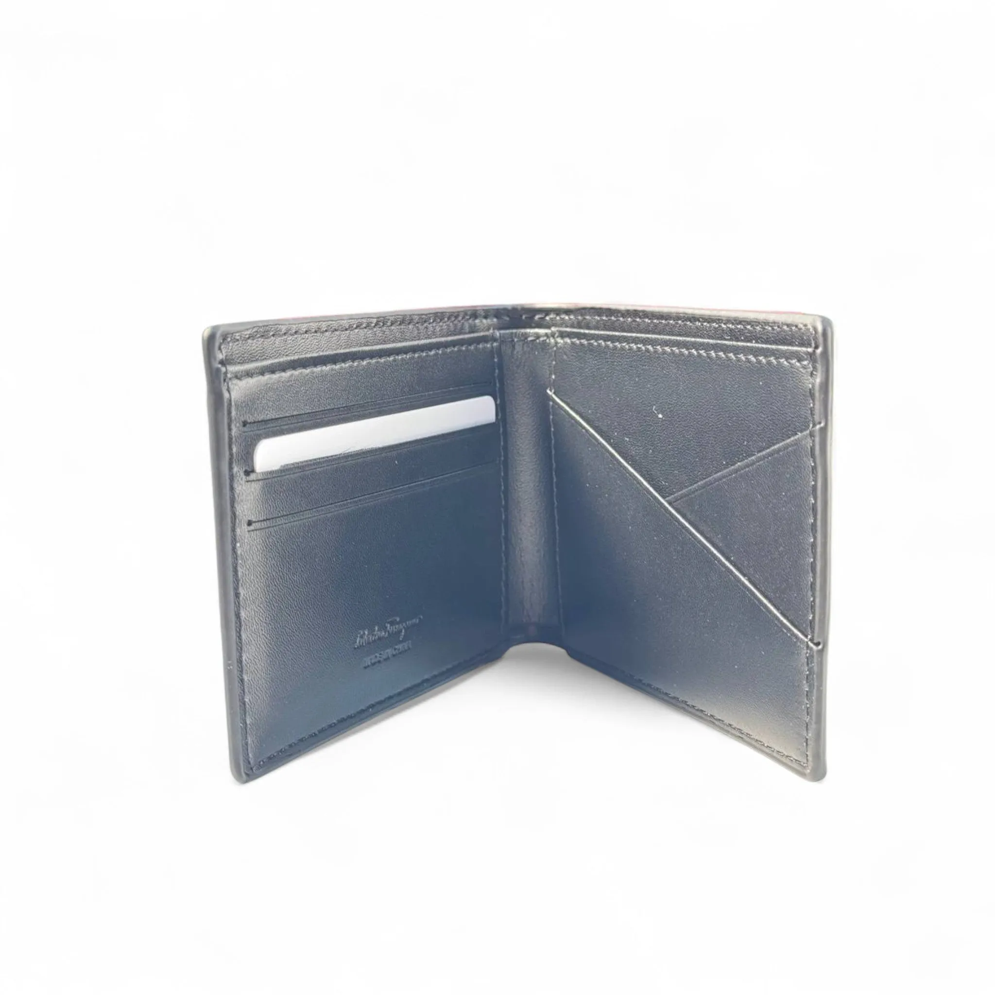 Salvatore Ferragamo Black Gancini Embossed Leather Wallet 🖤 – Timeless Elegance