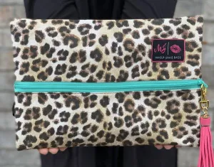 Savanna With Turquoise Zipper Makeup Junkie Bags