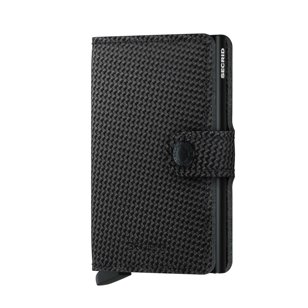 SECRID Miniwallet Leather - Carbon Black