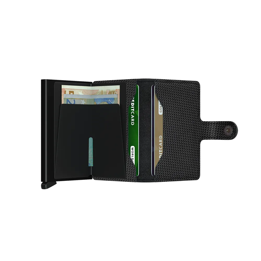 SECRID Miniwallet Leather - Carbon Black