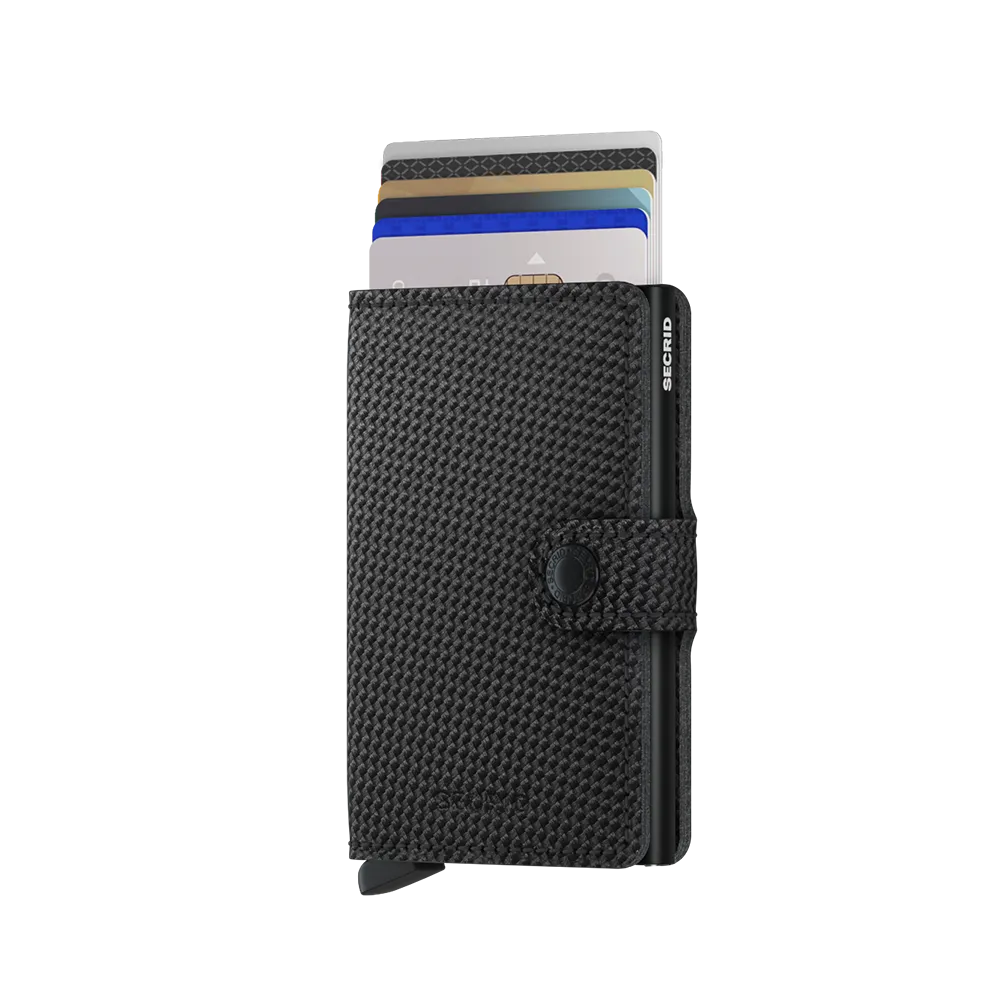 SECRID Miniwallet Leather - Carbon Black