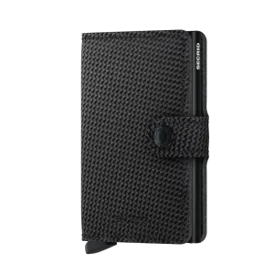 SECRID Miniwallet Leather - Carbon Black