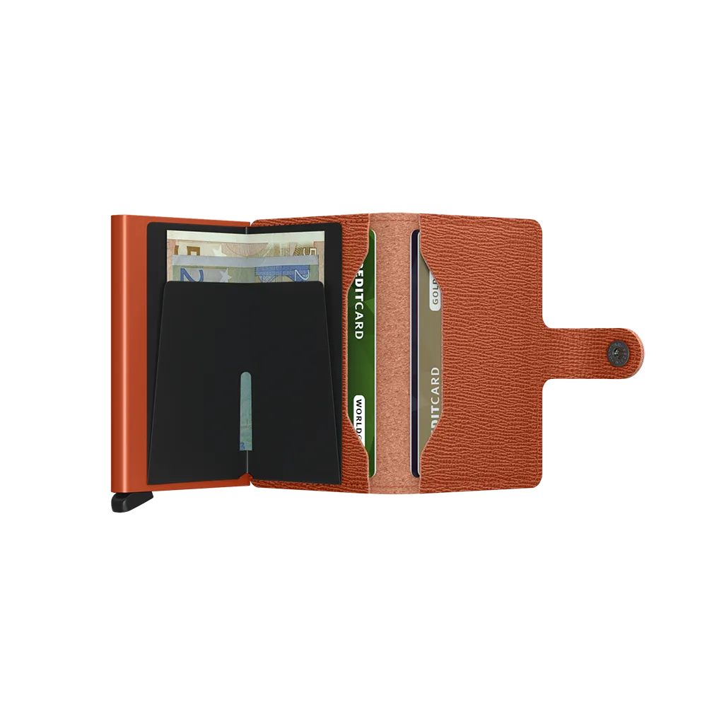 SECRID Miniwallet Leather - Crisple Pumpkin