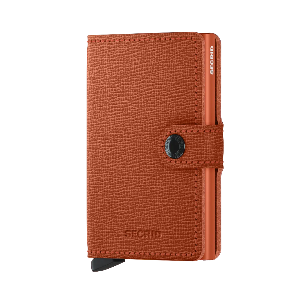 SECRID Miniwallet Leather - Crisple Pumpkin