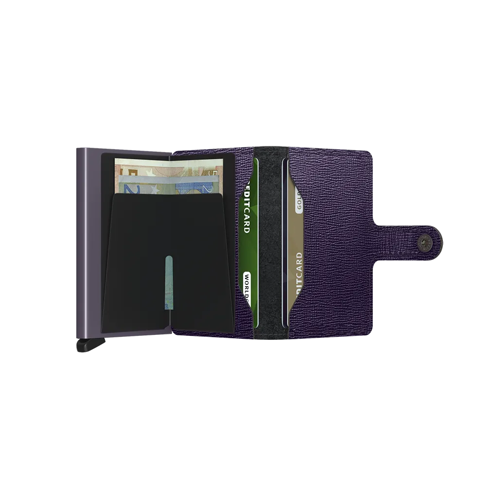 SECRID Miniwallet Leather - Crisple Purple