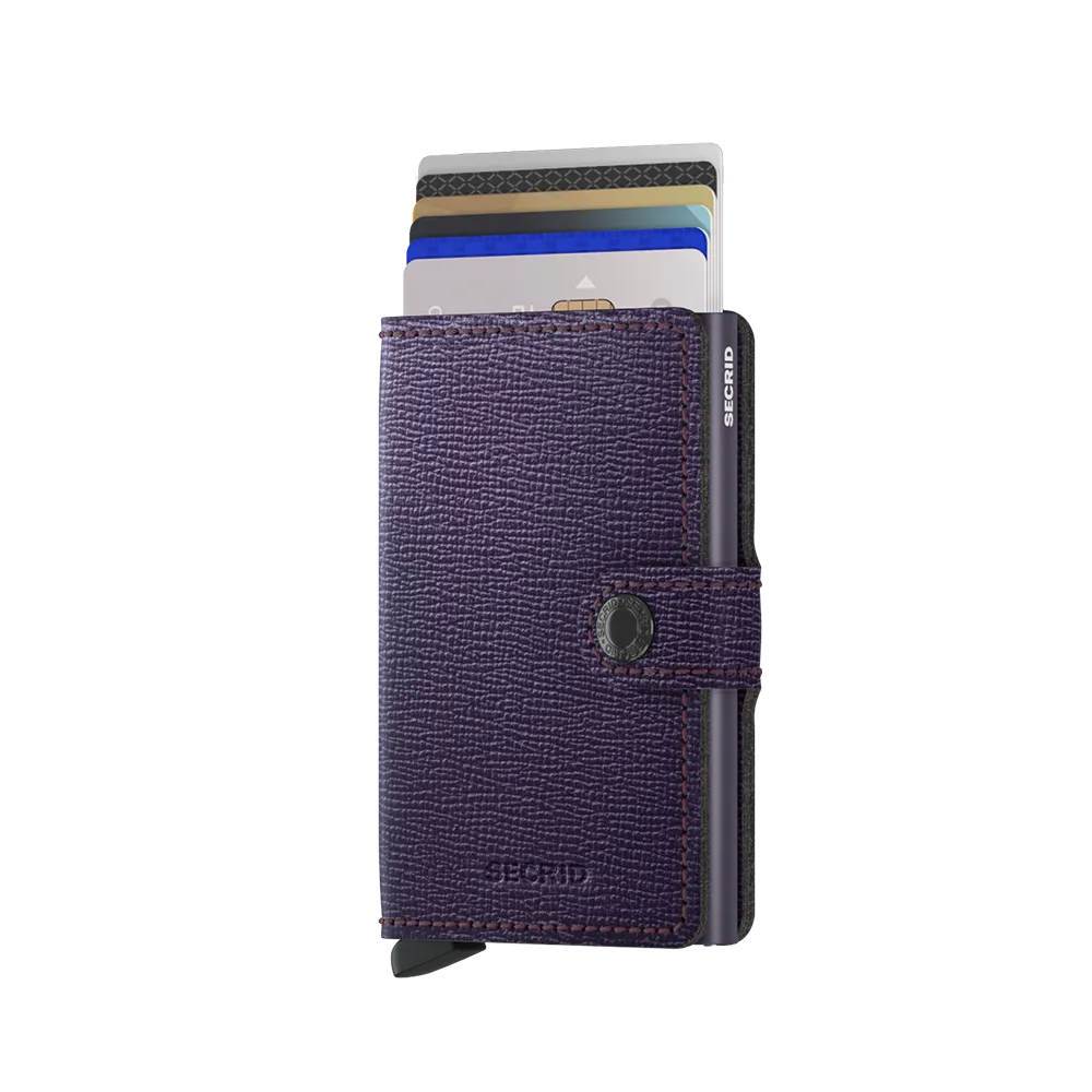 SECRID Miniwallet Leather - Crisple Purple
