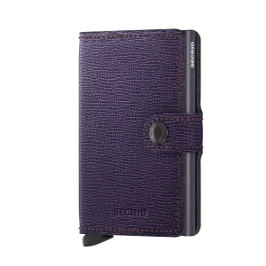 SECRID Miniwallet Leather - Crisple Purple
