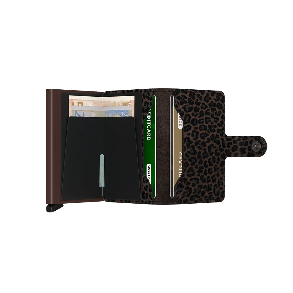 SECRID Miniwallet Leather - Leo Brown