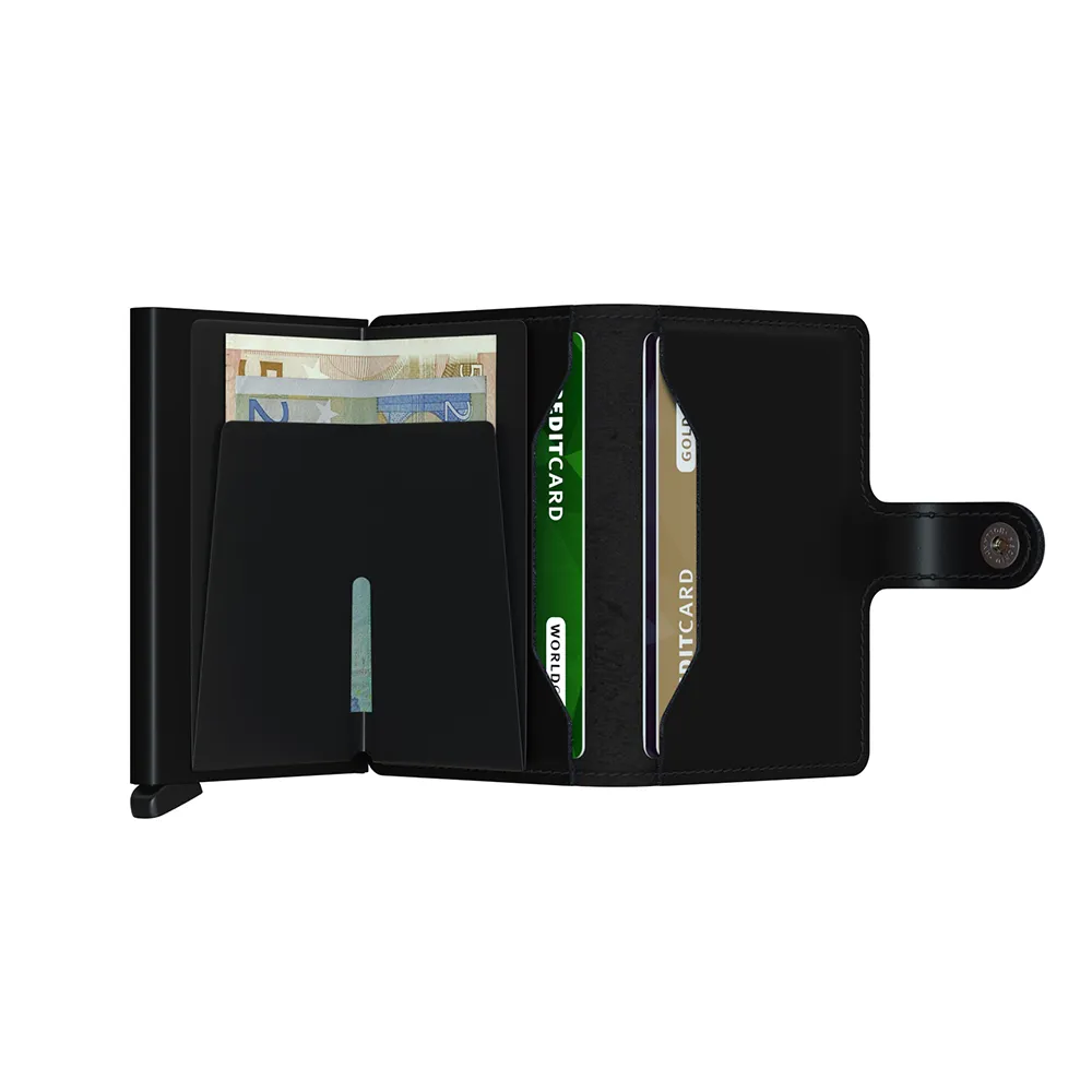 SECRID Miniwallet Leather - Matte Black