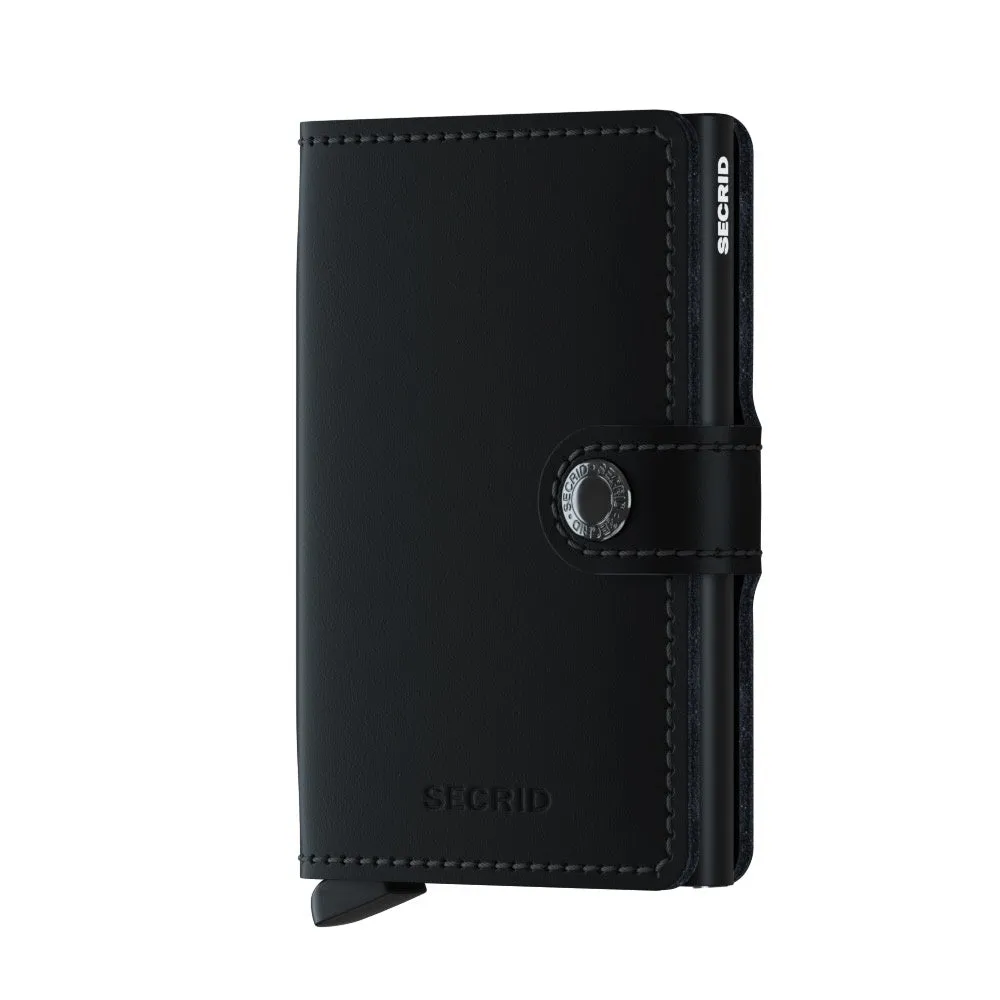 SECRID Miniwallet Leather - Matte Black