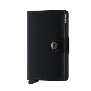 SECRID Miniwallet Leather - Matte Black