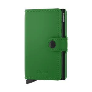SECRID Miniwallet Leather - Matte Bright Green