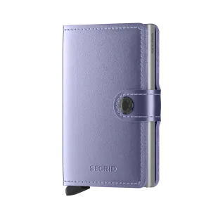SECRID Miniwallet Leather - Metallic Lila