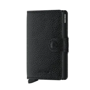 SECRID Miniwallet Leather - Veg Tanned Black-Black