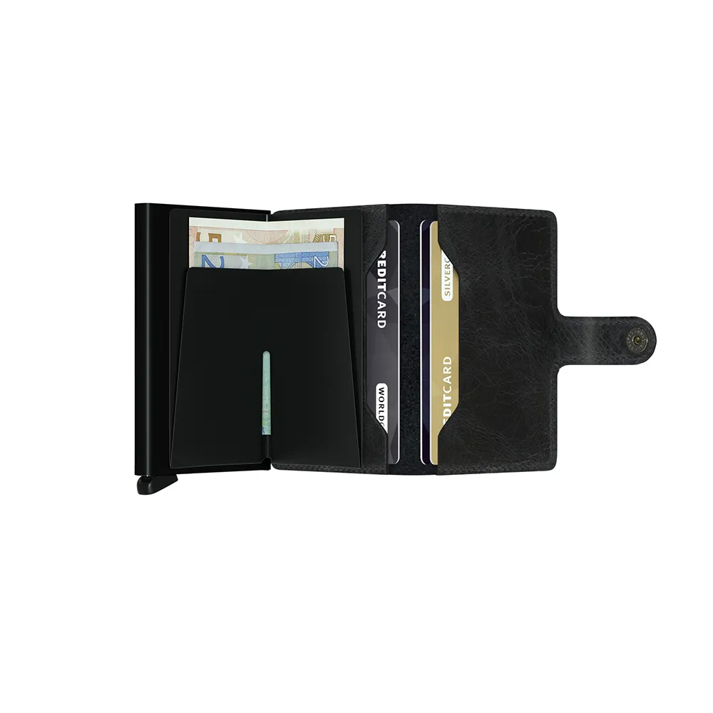 SECRID Miniwallet Leather - Vintage Black