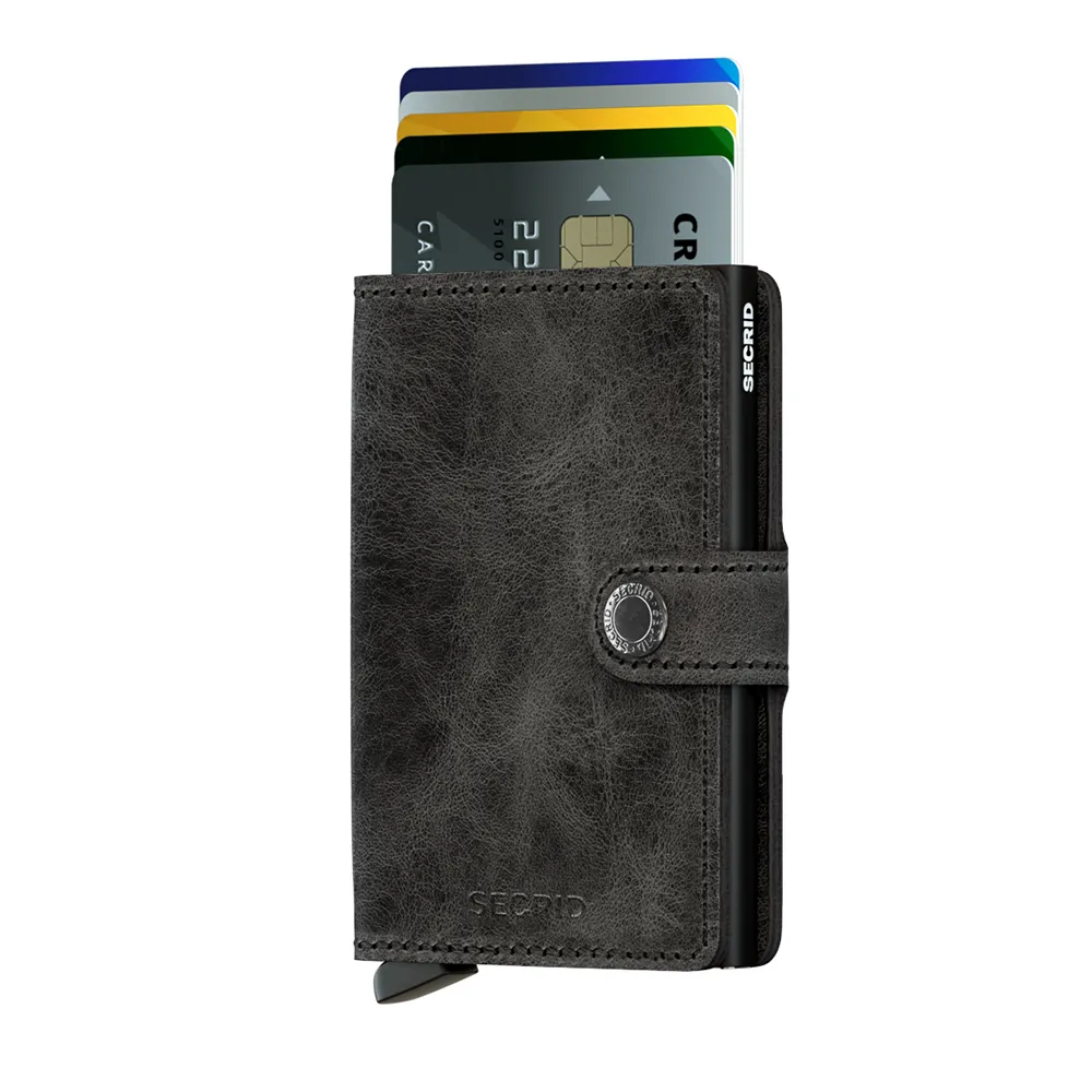 SECRID Miniwallet Leather - Vintage Black