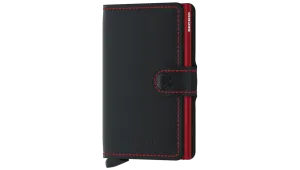 SECRID Miniwallet Matte - Black & Red