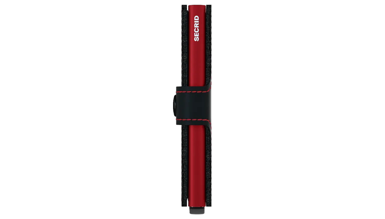 SECRID Miniwallet Matte - Black & Red