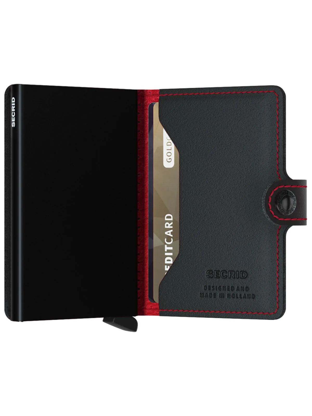 Secrid Miniwallet Perforated Black Red