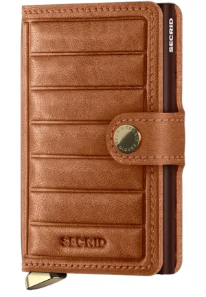Secrid Premium Edition Miniwallet Emboss Lines Cognac