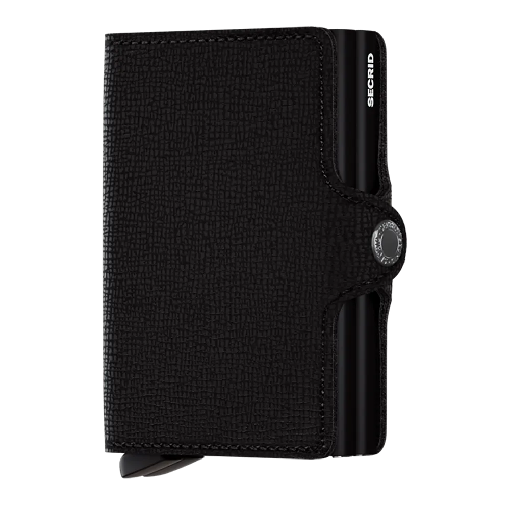 SECRID Twinwallet Leather - Crisple Black