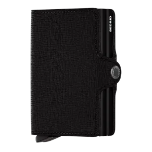 SECRID Twinwallet Leather - Crisple Black
