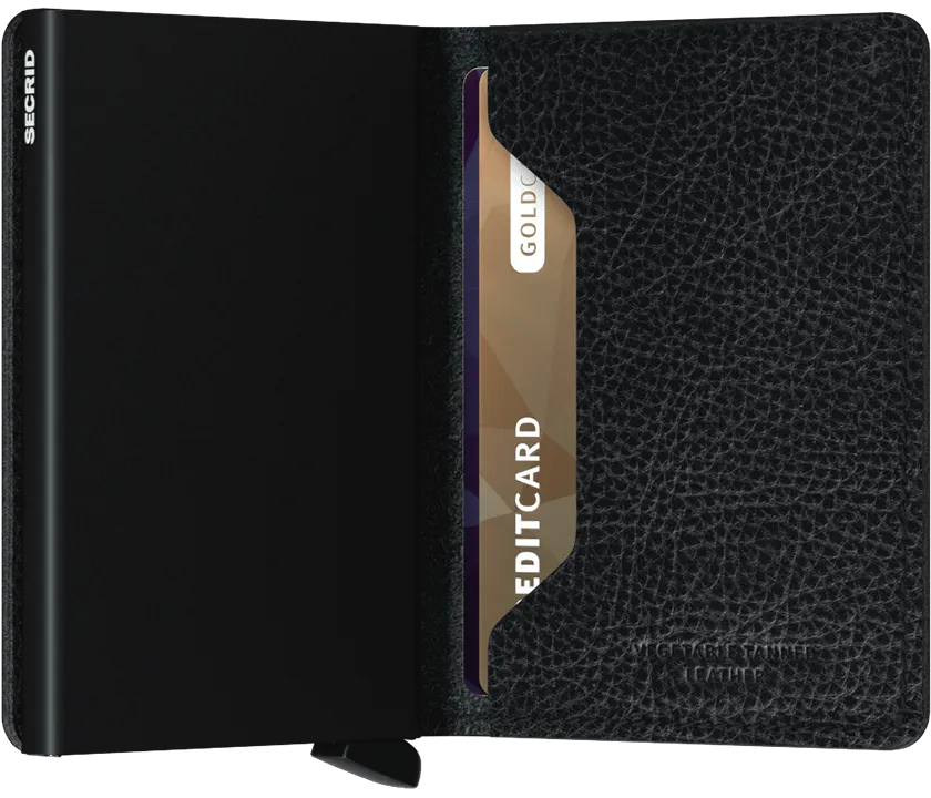 Slimwallet Veg Black-Black