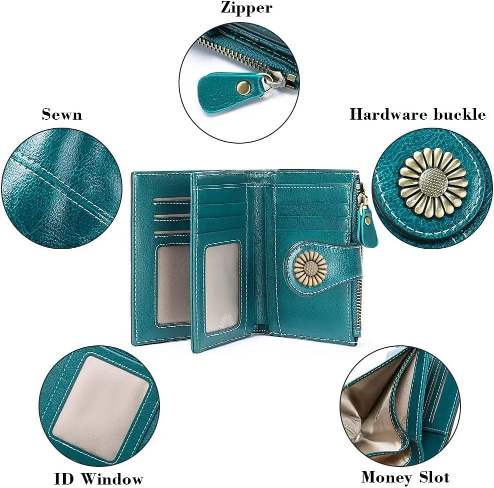 Small Wallets for women RFID Blocking Bifold Wallet