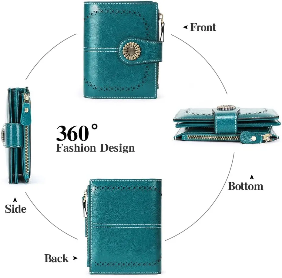 Small Wallets for women RFID Blocking Bifold Wallet