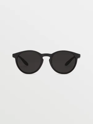 Subject Matte Black Sunglasses (Gray Lens) - GRAY