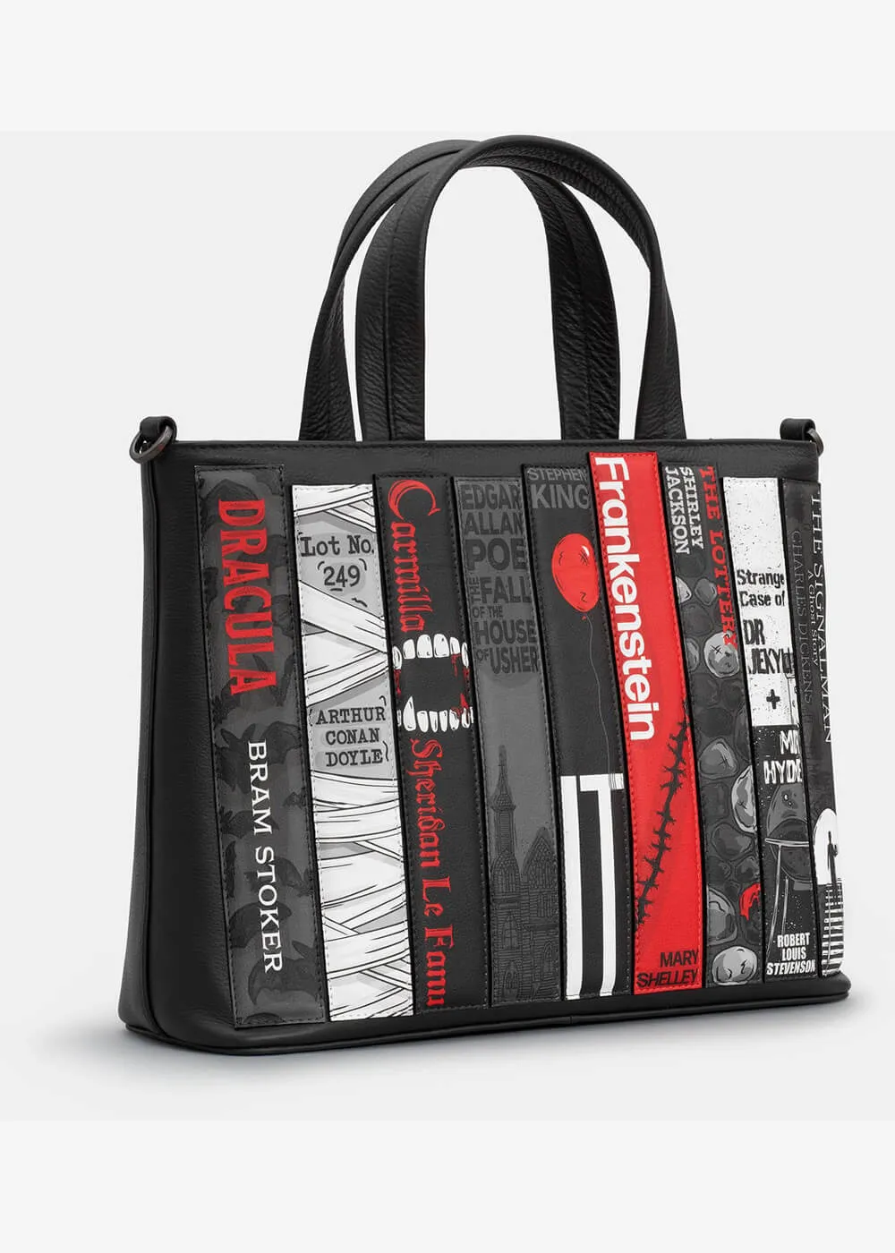 Succubus Bags Books Horror Bookworm Leather Grab Bag Black