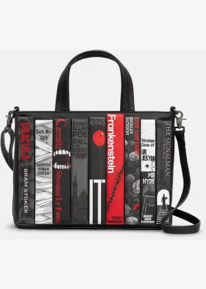 Succubus Bags Books Horror Bookworm Leather Grab Bag Black