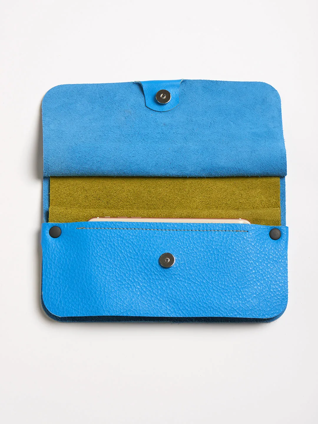 The Novella bag - Sky blue leather