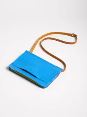 The Novella bag - Sky blue leather