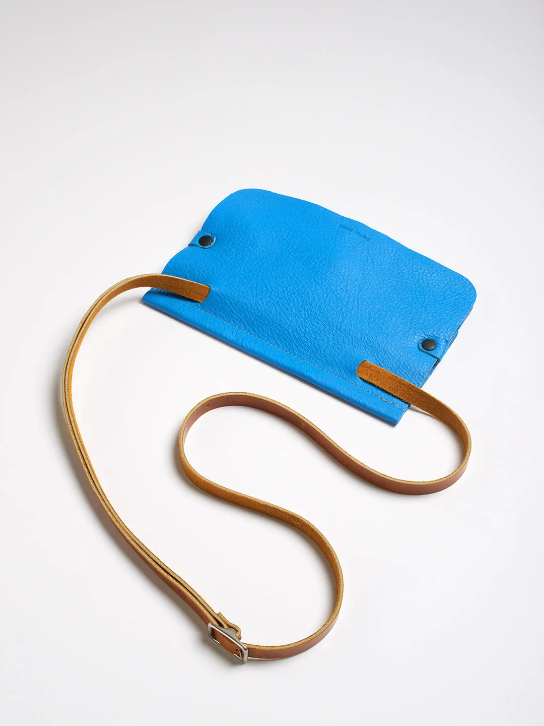 The Novella bag - Sky blue leather